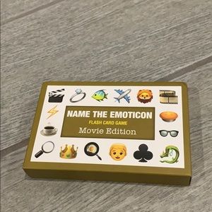 Brand New Name the Emoticon Flash Card Game